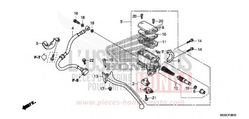HAUPTBREMSZYLINDER, H. NC700DD de 2013